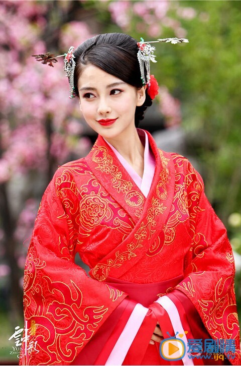 雲中歌首播 Angelababy唯美大紅色婚服扮相曝光(組圖)