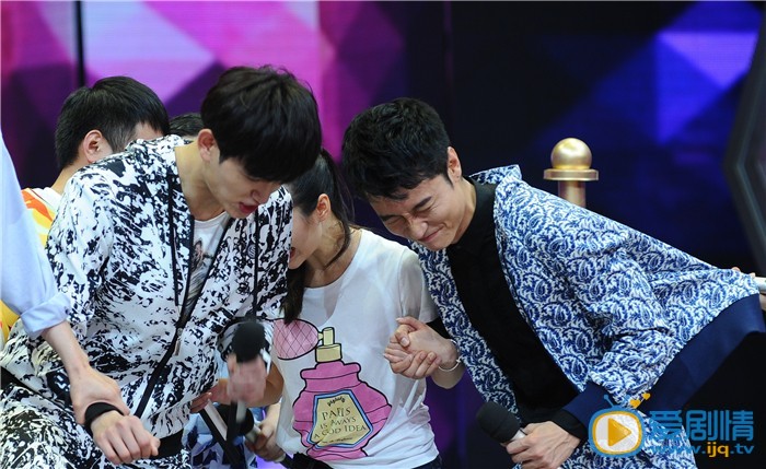 《花千骨》做客快樂大本營 霍建華馬可張丹峰高清現場照！（組圖）