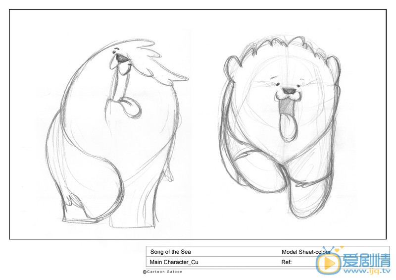 《海洋之歌》曝黑白手稿  簡約線條勾勒幾何之美