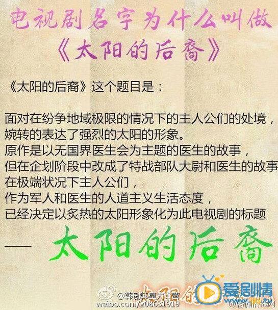 太陽的後裔劇情介紹