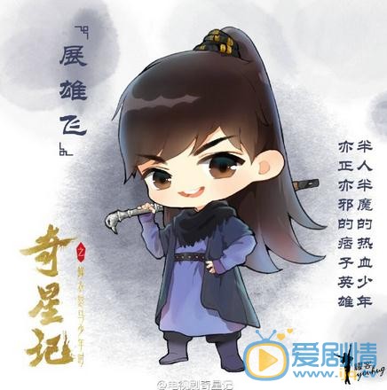 奇星記之鮮衣怒馬少年時將播 五大主演萌版海報來襲