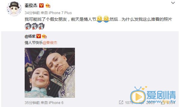 秦俊傑楊紫合照