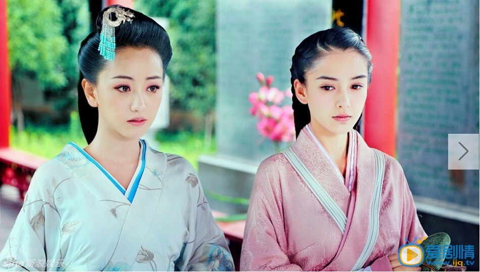 大漢情緣之雲中歌楊穎楊蓉劇中顏值擔當 被稱最美雙珠。