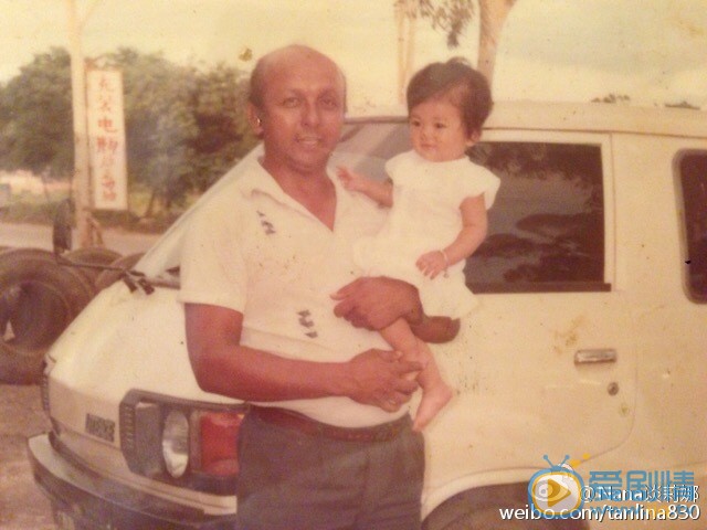 談莉娜個人資料簡介 談莉娜家庭背景 談莉娜和爸爸合照