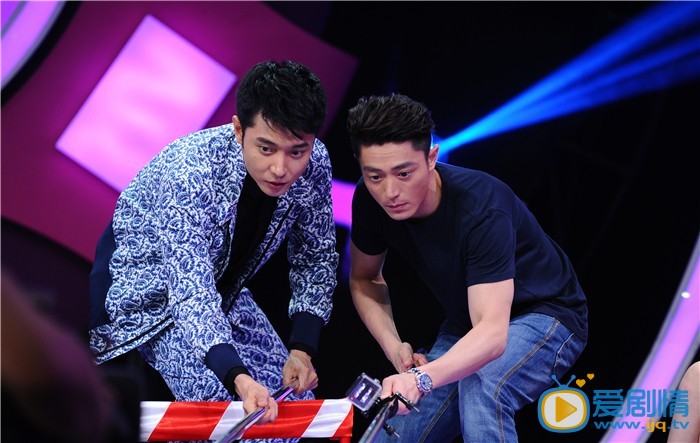 《花千骨》做客快樂大本營 霍建華馬可張丹峰高清現場照！（組圖）