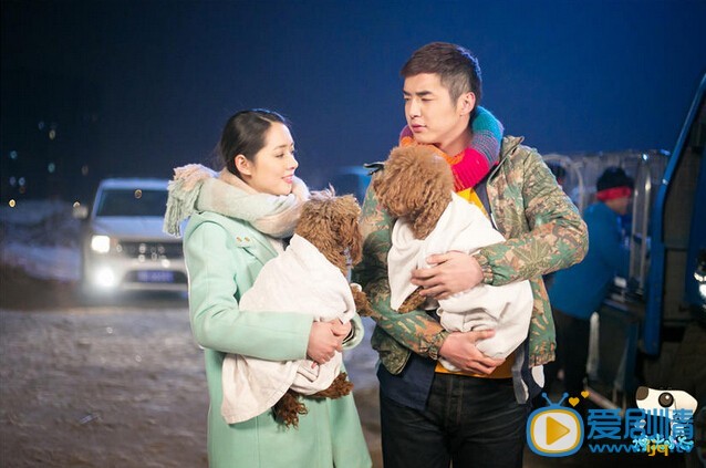 神犬小七郭碧婷薄荷綠色大衣