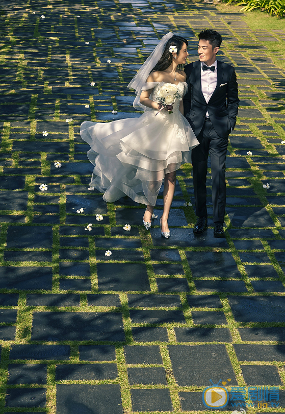 林心如霍建華婚紗照首度曝光 畫風唯美甜蜜虐狗