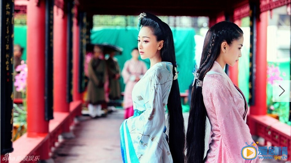 大漢情緣之雲中歌楊穎楊蓉劇中顏值擔當 被稱最美雙珠。
