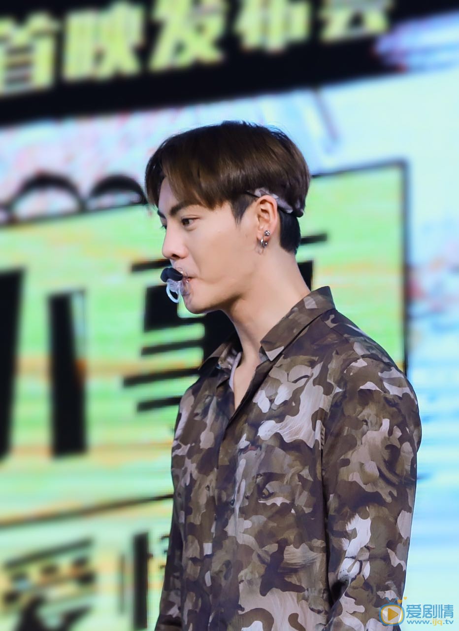 那件瘋狂的小事叫愛情發布會陳偉霆著迷彩衣帥氣亮相